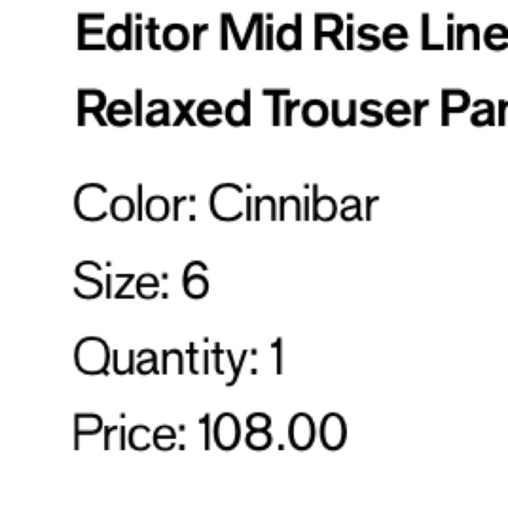 Express Editor Mid Rise Linen Blend - Picture 2 of 6